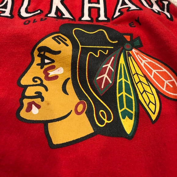 Large ladies OTH chicago blackhawks hockey hoodie - Picture 3 of 9